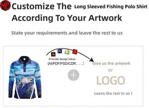 เสื้อตกปลาผู้ชาย UPF 50+ แบบสั่งทำพิเศษ เสื้อตกปลาพิมพ์ลายแบบซับลิเมชั่น ป้องกันรังสียูวี ลายพราง - Product Image 5