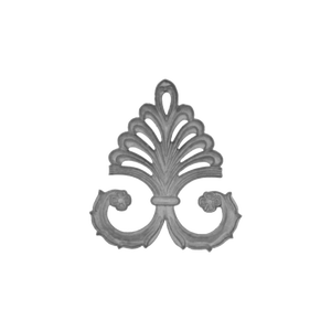 Palmette Anthemion Aluminum Fence Finial Cast <b>Iron</b> Railing Post Crest Luxury Villa Staircase Guardrail Symmetrical Top Ornament - Product Image 5