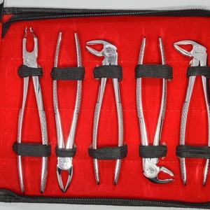 10 Pc Set Steel Dental Extracting Forceps Heavy Duty Premium German Manual CE Approved Class I Ergonomic By <b>Blush</b> Surgical - Product Image 6