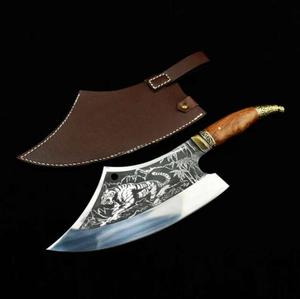 Couteaux à découper en acier Damas, vente directe d'usine, couteau à découper de cuisine en acier Damas le plus vendu avec manche en bois - Product Image 5