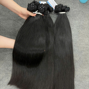 สินค้าขายดี ผมต่อเวียดนามแท้แบบ Black Machine Weft พร้อมส่ง ไม่พันกัน เกล็ดผมครบถ้วน SDD - Product Image 2