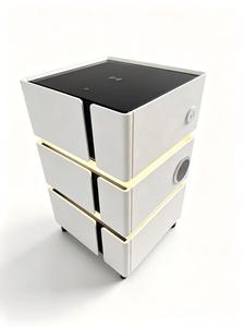 Table de chevet intelligente avec chargeur sans fil, lumière RGB tactile, haut-parleur Bluetooth USB, armoire de chevet moderne - Product Image 2