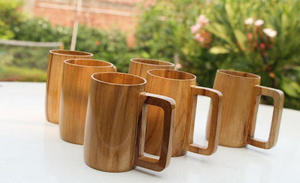 Handcrafted Natural Wooden <b>Beer</b> Mug Handle | Classic Wooden Tankard | Eco-Friendly <b>Beer</b> Stein | Handmade Wooden Coffee Mug | - Product Image 4
