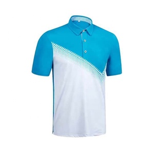 Golf de hombre de rendimiento personalizado para camisetas de polo Casual 100% algodón microfibra secado rápido manga corta patrón impreso para Polo - Product Image 1