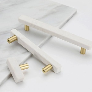 Modern Brass Cabinet Bar <b>Handles</b> Contemporary Kitchen Drawer Pulls Durable Furniture Hardware in Gold <b>Copper</b> Silver Chrome - Product Image 5