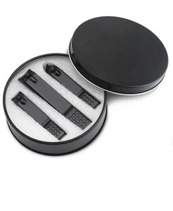 Wholesale Surgical Grade Stainless Steel Black Nail Trimmer Professional Matte Finish Fingernail Toenail Cutter Set Sharp - Product Image 2