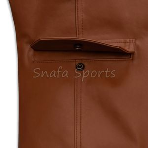 Chaqueta de cuero genuino para hombre, estilo motero, corte ajustado, abrigo de motociclista, chaqueta de cuero elegante para invierno, moda para hombres - Product Image 3