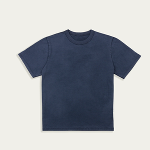 Camiseta de Algodón Grueso de Primera Calidad, 250, 280, 320 g, para Hombre, con Estampado Personalizado, Cuello Redondo, Lisa, Talla Grande - Product Image 1