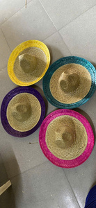Wholesale Export Mexican Sombrero Big Brim for All Ages <b>Straw</b> <b>Hats</b> Festival Cosplay Colorful Customized Logo Strap from Vietnam - Product Image 6