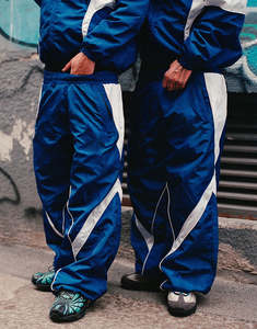 Ensemble de survêtement réfléchissant léger pour l'hiver, grande taille, streetwear, 2 pièces (veste et pantalon), coupe-vent en nylon, personnalisable - Product Image 4