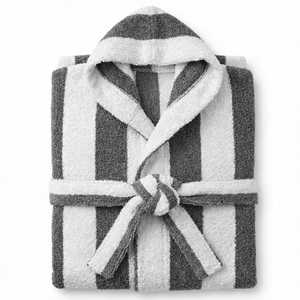 Soft Hooded Baby Bathrobe Absorbent 100% Cotton Kids Towel Robe Toddler Bath Wrap Comfort Home Gift Bathroom Use OEKO-TEX - Product Image 1