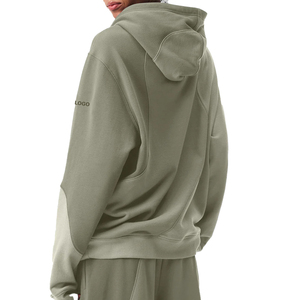 Ensemble tendance haut de gamme : sweat à capuche oversize et pantalon de jogging pour femme, ensemble 2 pièces en coton French Terry, ensemble de détente, streetwear haut de gamme, personnalisable OEM - Product Image 2