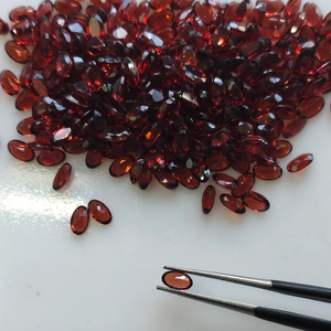 Granat rouge naturel 5x3MM, coupe ovale, pierre précieuse de qualité supérieure, pour la fabrication de bijoux, accessoire - Product Image 4