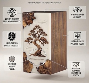 Elegant Wooden & Resin Eco-Friendly Durable Cremation Urn <b>Box</b>-Personalized Keepsake <b>Memorial</b> <b>Box</b> for Pet Ashes - Product Image 4