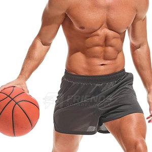 Pantalones Cortos Deportivos de Secado Rápido para Hombre, Cintura Media, con Tela de Malla, Ideales para Entrenamientos en el Gimnasio y Uso Diario Activo - Product Image 6