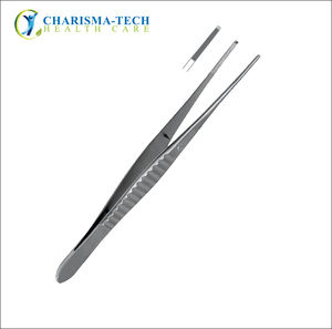 Pinzas de disección Gillies al por mayor, 1x2 dientes, dentadas cruzadas, pinzas quirúrgicas para tejido, juego de instrumentos manuales de acero inoxidable - Product Image 5