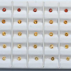 Joyería de piedras preciosas sueltas de corte brillante redondo facetado de citrino Natural de 3,5mm Compre piedras de calidad AAAA en línea de proveedor verificado - Product Image 2