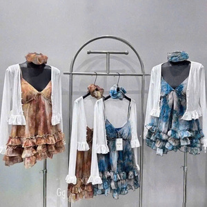 Conjunto de Dos Piezas de Moda para Mujer, de Seda y Algodón, Sin Mangas, Largo, Sólido, Casual, Ajustado, Lavable, Ecológico y Personalizable - Product Image 1