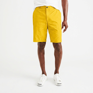 Shorts de bain vintage légers en coton 100% peigné et lavé, tissés, couleur unie, taille mi-haute, avec braguette zippée pour homme - Product Image 6