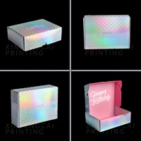 Boîte d'expédition en carton ondulé personnalisée, écologique et au design gratuit pour l'emballage de produits de beauté / soins de la peau / maquillage / mode féminine