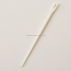 เข็มถักลายเขาควายขัดเงาเครื่องมือทำมือแบบพกพาสำหรับการทอผ้าและคอลเล็กชันของขวัญ - Product Image 2