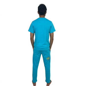 ชุดเซ็ตเสื้อยืดแขนสั้นคุณภาพสูงสำหรับผู้ชาย สไตล์ใหม่ เสื้อยืดและกางเกงขายาวสำหรับเล่นกีฬาฤดูร้อน - Product Image 2