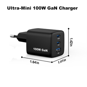 <span class=keywords><strong>Cargador</strong></span> GaN de 100W para Teléfono y Portátil, USB C PD AVS para <span class=keywords><strong>iPhone</strong></span> y Samsung, con Certificación CE, ROHS y KC, Adaptador de Carga Rápida de Pared USB de <span class=keywords><strong>20W</strong></span> Tipo C - Product Image 1