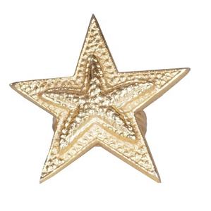 Anneau de serviette de table décoratif en métal, anneau de serviette de table pour fête, anneau de serviette de table étoile de mer, anneau de serviette de table exécutif, argenté - Product Image 1