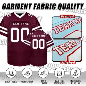 Custom Sublimated Mesh V-Neck Football Jersey Short Sleeve Breathable Team Name Print Adult Unisex All Seasons Regular Fit - Product Image 5