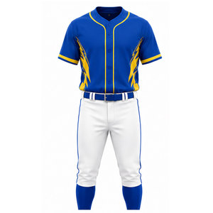 Baseball Jersey <b>Pants</b> Set Breathable Fabric Comfortable Team Outfit New Arrival Baseball Uniform - Product Image 1