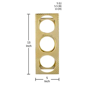 Support à bouteilles de vin en métal de style farmhouse décoratif haut de gamme, seau à glace en aluminium étanche avec pinces, capacité 5L, fabrication artisanale de luxe - Product Image 1
