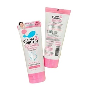 Nettoyant moussant Alpha Arbutin 3 plus collagène 120ml. Produit de Thaïlande - Product Image 1