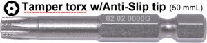1/4" <b>Bit</b> with Tamper <b>torx</b> Anti-Slip tip - Product Image 2