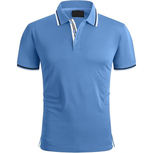 Polo classique moderne uni à boutons en coton premium, impression personnalisée, prix de gros pour commandes en gros - Product Image 1