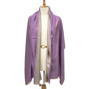 Bufandas de cachemira súper suaves de doble color reversibles, bufandas lisas de dos colores para calentar el cuello y los hombros, bufanda de doble color de moda. - Product Image 6