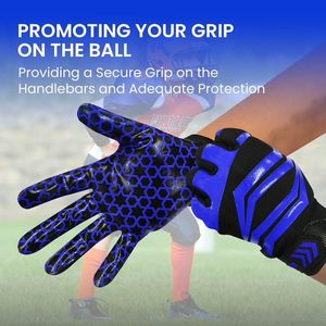 Gants de football américain personnalisés OEM avec excellente adhérence pour l'entraînement et les matchs - Product Image 4