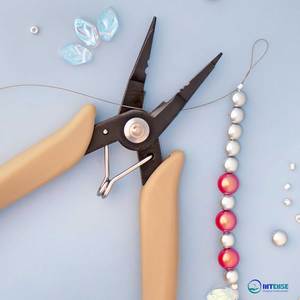 Pince multifonctionnelle en acier inoxydable pour la fabrication de bijoux, 5 pouces, à bec, à sertir et coupe-fil INTENSE - Product Image 2