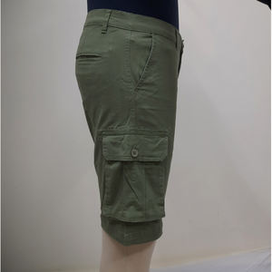 Pantalones Cortos de Sarga Elástica para Hombre, con Mezcla de Algodón Suave, Corte Ajustado, Comodidad y Ligereza, Ideales para Salidas Informales - Product Image 2