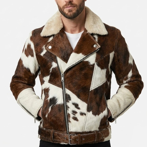 Light Weight Stylish Breathable Cowhide <b>Leather</b> <b>Jacket</b> Premium Quality Top Selling Hair on <b>Leather</b> <b>Jackets</b> - Product Image 1