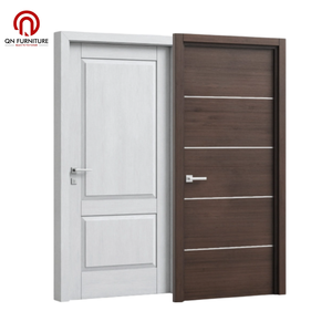 Puerta Interior de Madera Compuesta Ecológica Personalizable con Acabado para Dormitorio, Escuela o Villa - Diseño Moderno de Polímero - Product Image 4