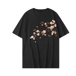 T-shirt brodé en coton léger et respirant, prix de gros, pour la collection mode décontractée d'été - Product Image 4