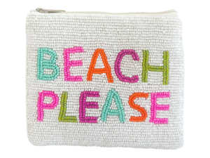 Monedero de Cuentas Hecho a Mano Personalizable con Cremallera, Bolsa de Monedas Bordada con Cuentas 'Think Positive', Motivacional y de Gran Capacidad - Product Image 4