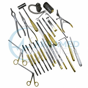 Juego de Instrumentos de Cirugía Plástica para Rinoplastia Akramed Surgical de 46 Piezas, Chapado en Oro, Acero Inoxidable, Certificado CE ISO13485 - Product Image 2
