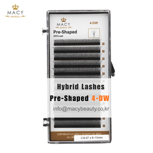 Cils hybrides préformés 4-DW DIY Lash MACY BEAUTY KOREA Extensions de cils de qualité supérieure Vente en gros de cils Étiquette privée personnalisée - Product Image 1