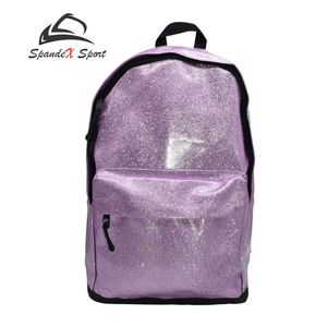 Bolsas personalizadas de poliéster 100% con brillantina para uso universitario y fiestas, para mujeres y unisex, con logotipo personalizado, fabricante OEM ODM. - Product Image 1