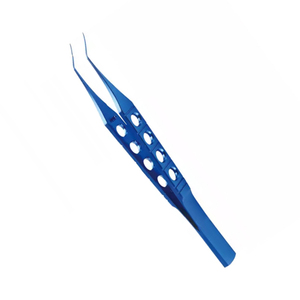 เครื่องมือ SureMed คีมจับกระตุกตาคุณภาพสูง ปลายโค้งเคลือบสีน้ำเงิน เหล็กเยอรมัน ไทเทเนียม คีมผูก McPherson - Product Image 1