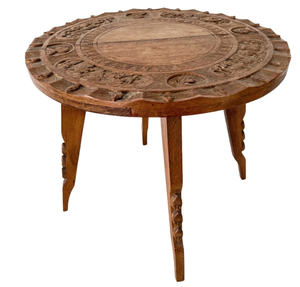 Hot Sale <b>Round</b> <b>Side</b> Wooden Hand Carved <b>Round</b> <b>Side</b> <b>Table</b> <b>Round</b> End Altar <b>Side</b> End <b>Table</b> Small Night Stand Bedside Living Room - Product Image 3