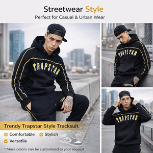 ชุดวอร์มกีฬาสำหรับผู้ชายชุดวอร์มผ้าคอตตอนโพลีเอสเตอร์ผ้าคอตตอนผ้าโพลีเอสเตอร์ - Product Image 3