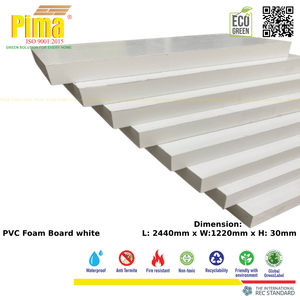 Custom-<b>Color</b> 20mm Thick PVC WPC Foam Board <b>Sheet</b> 0.6 G/cm3 Density Factory-Produced Moulding Panels <b>Plastic</b> Building Materials - Product Image 4