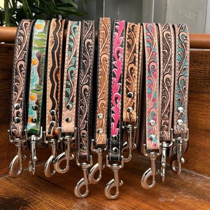 Correa de Cuero Vacuno Hecha a Mano para Perros, Correa de Cuero Vacuno para Entrenamiento y Paseo para Perros Medianos y Grandes, Suministros para Mascotas, Correas Resistentes para Perros - Product Image 6